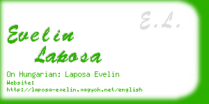 evelin laposa business card